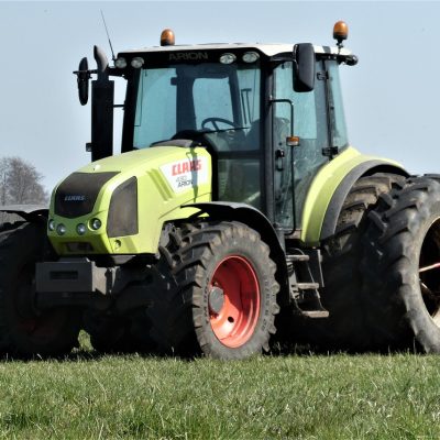 tractor, agricultural machinery, grassland